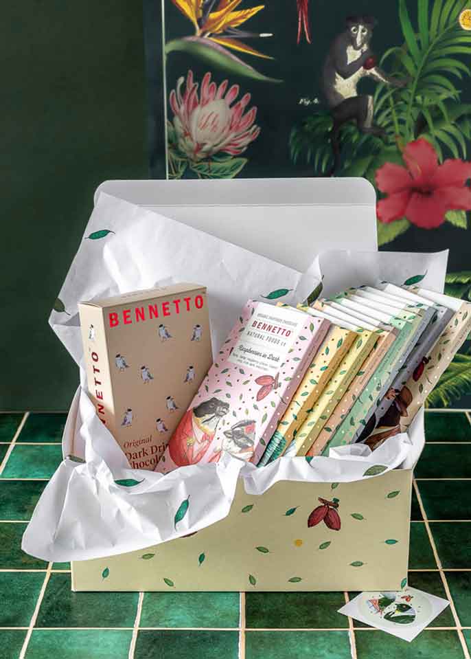 Gift Box – 9 Bars + Drinking Chocolate