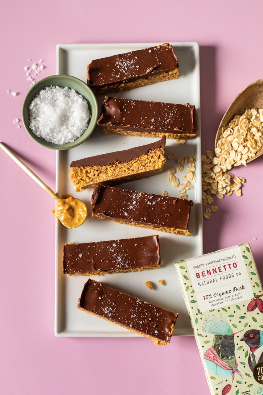 NO-BAKE Peanut Butter Slice