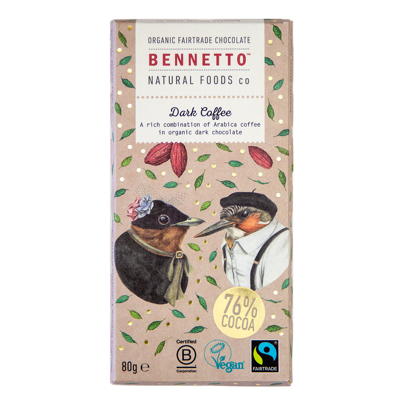 Dark Coffee -  Pack of 12 (80g bars)
